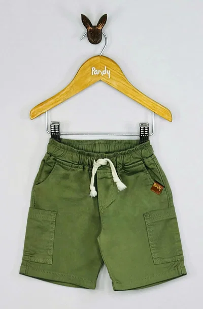 Bermuda bebe gabardina con bolsillos - 25801