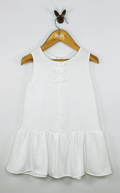 Vestido nena con moñitos - 25755