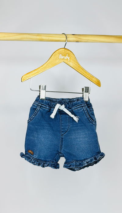 Bermuda minimo Jean con volado - 25590