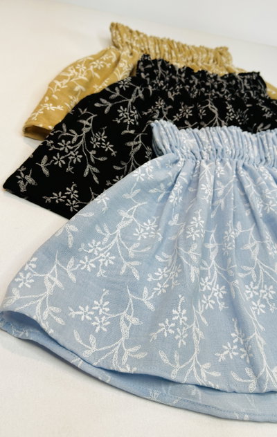 Falda nena Lino flores - 25764