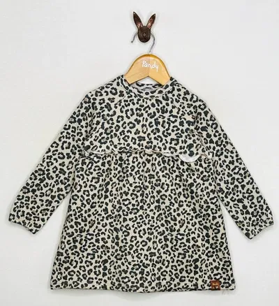 Vestido nena animal print frisa - 25241