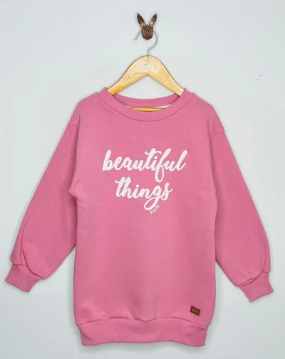 PROMO Buzo nena Oversize frisa beautiful - 23230
