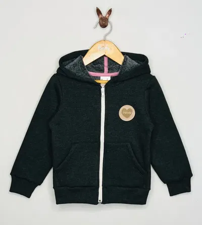 Campera Nena frisa vison gris topo - 23103