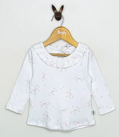 Remera nena beba Coquette moños - 25029