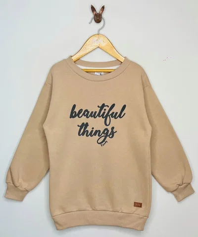 PROMO Buzo nena Oversize frisa beautiful - 23230
