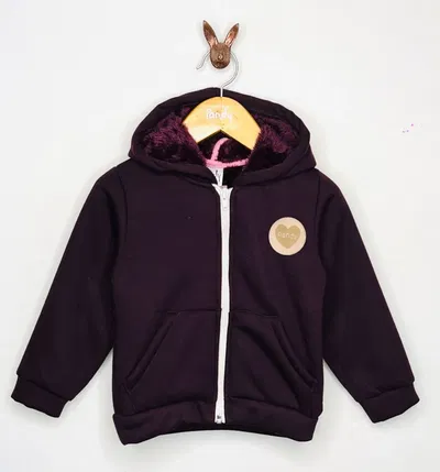 Campera nena jersey bondeado con corderito - 23237