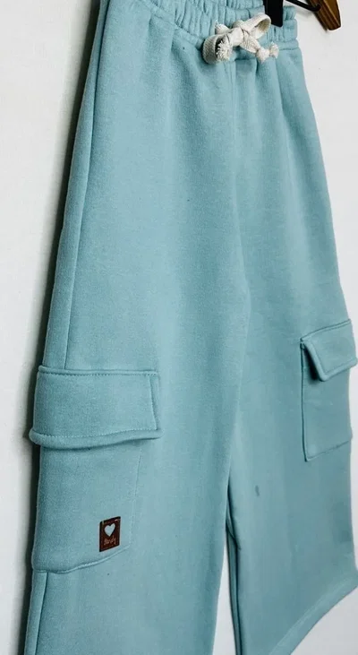 Pantalon nena frisa ancho bolsillos - 24229