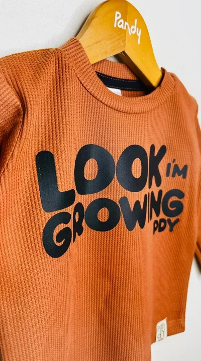 Remera bebe waffle grow - 25005