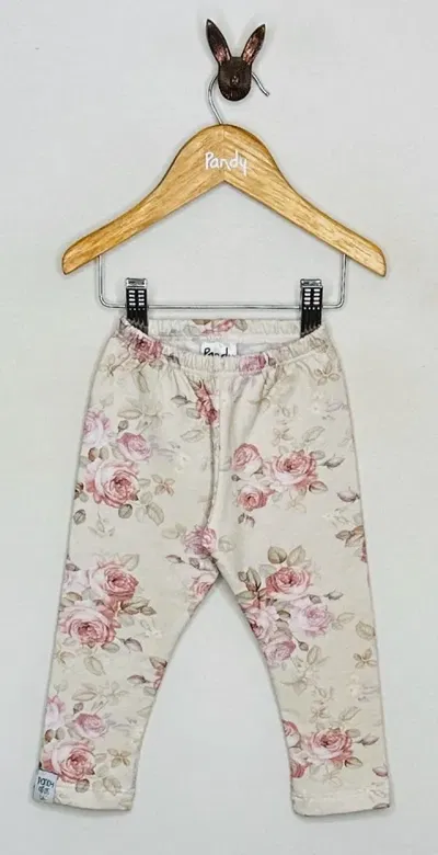 Calza beba estampado frisa flores - 25027