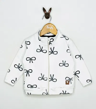 Campera Beba frisa estampado moñitos - 25044