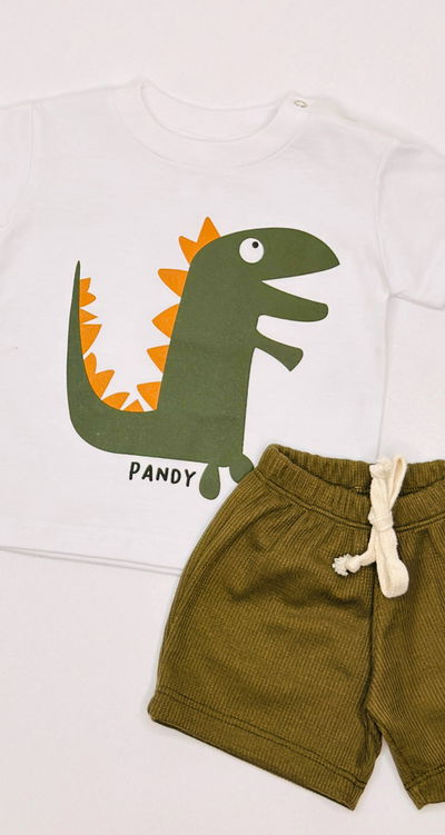 Conjunto bebe dinos waffle - 25813