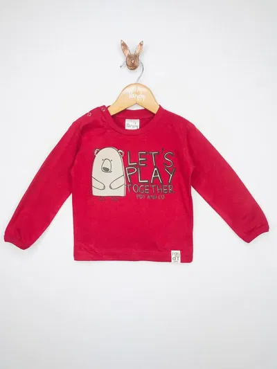 Remera Bebe lisa con estampa - 21007