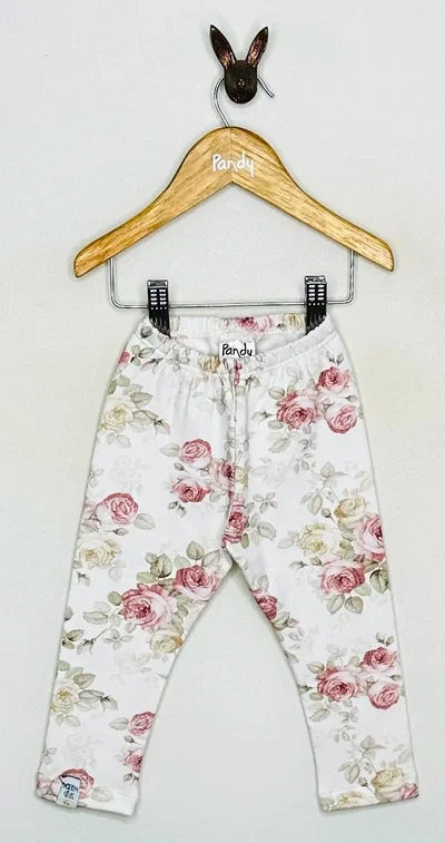 PROMO Calza beba estampado frisa flores - 25027