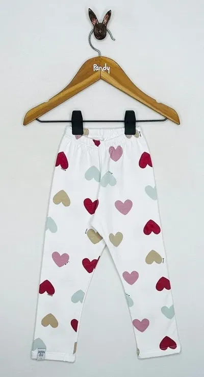 Calza nena frisa corazones - 24225