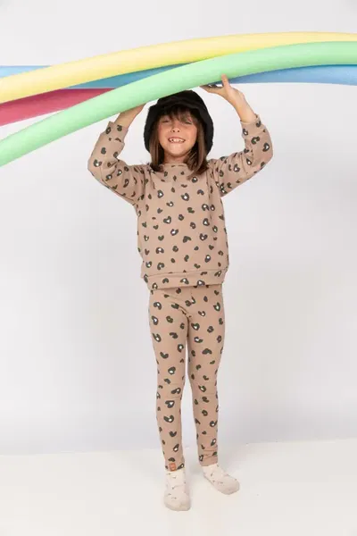 Calza nena frisa Animal Print - 25223