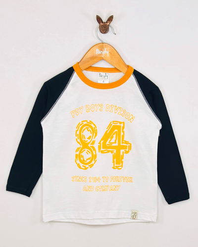 Remera Nene manga raglan combinada - 26104