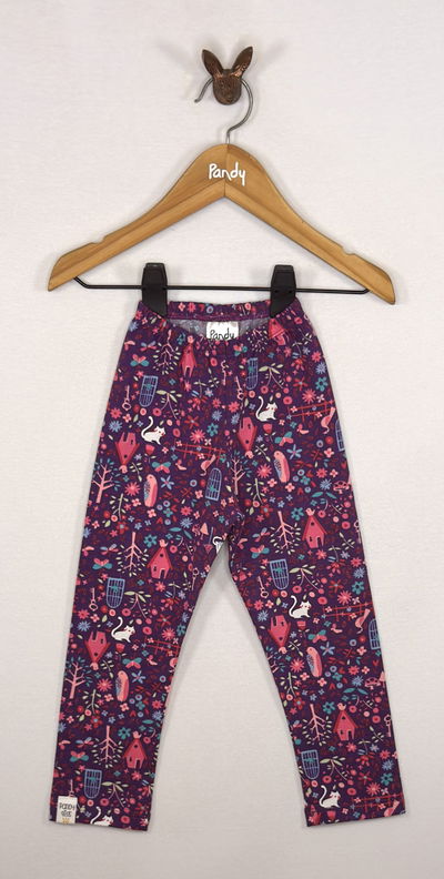 Calza Nena estampada fondo violeta - 001 AP