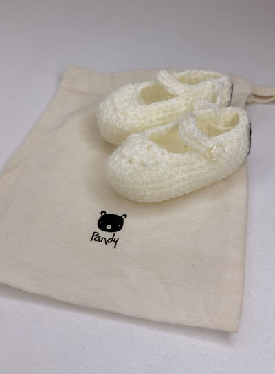 Escarpines tejidos lana con bolsa - Da059