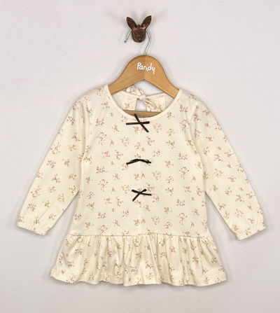 Remera beba interlock con moños - 26017