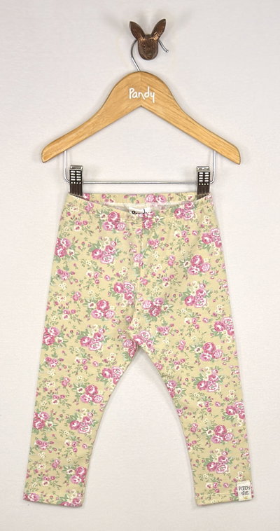 Calza beba estampada flores beige - 002/AP