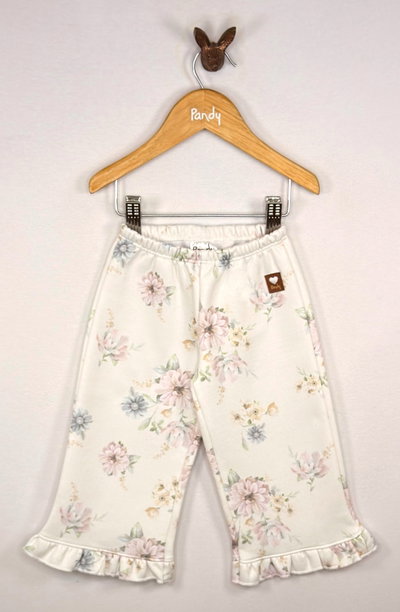 Pantalón Beba frisa Flor con volado - 26033