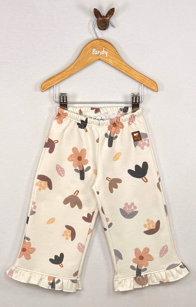 Pantalón Beba frisa Flor con volado - 26033