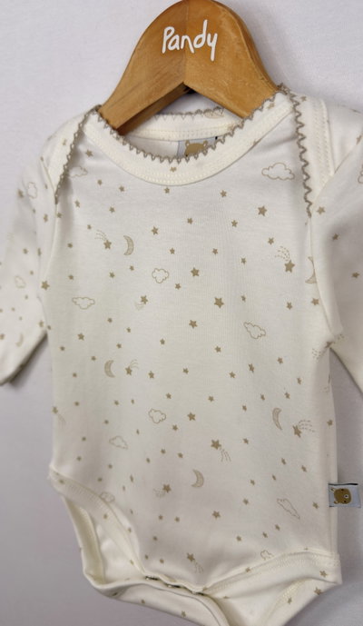 Body ML Americano estrellitas pima con picot - BB611