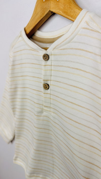Remera Bebe interlock rayas - 26042