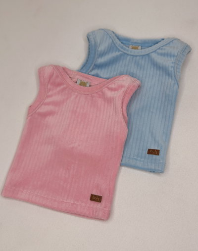 Chaleco Minimo plush calado - 26032