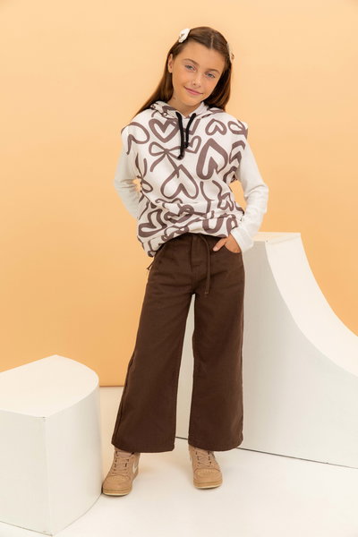 Pantalon Nena gabardina con cordón - 26248