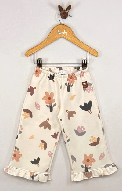 SEGUNDA Pantalón Beba frisa Flor con volado - S26033