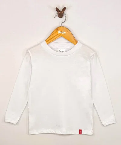SEGUNDA Remera blanca lisa unisex - S167