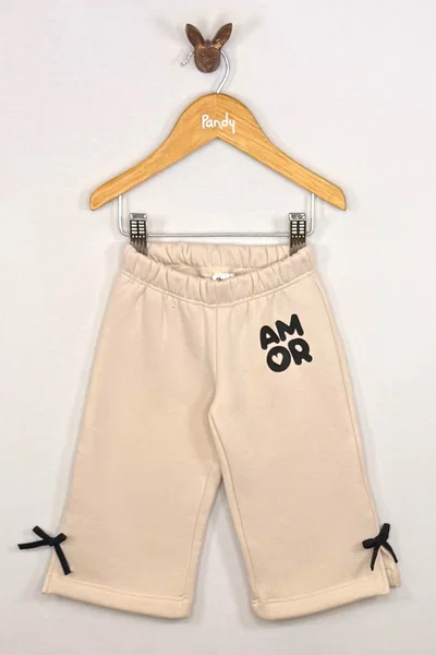 SEGUNDA Pantalón Beba frisa con moño AMOR - S26025