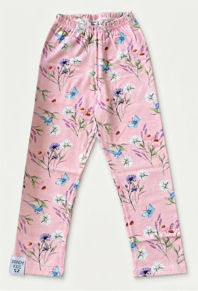 Calza nena martita estampada rosa pajarito - 001