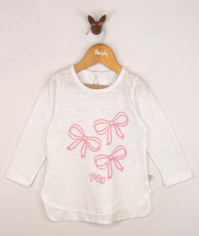 SEGUNDA Remera Beba flame bow - S26300