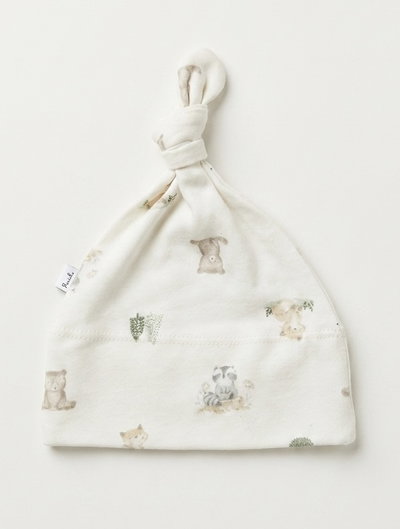Gorrito con nudo interlock estampado - BB604
