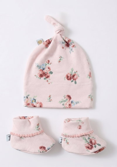 Conjunto gorrito con zapatitos beba - 22300