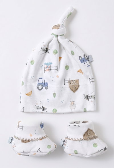 Conjunto minimo gorrito y zapatitos bebe - 22300