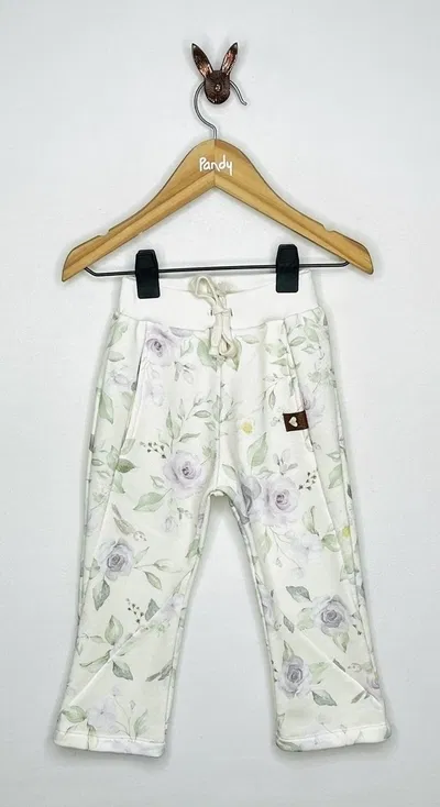 Pantalon nena algodon rustico flor exclusiva - 22709