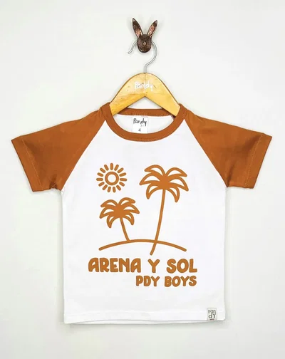 OUTLET Remera nene arena y sol - 22626