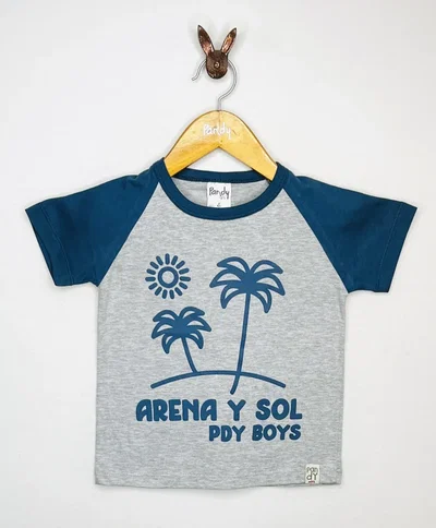 OUTLET Remera nene arena y sol - 22626