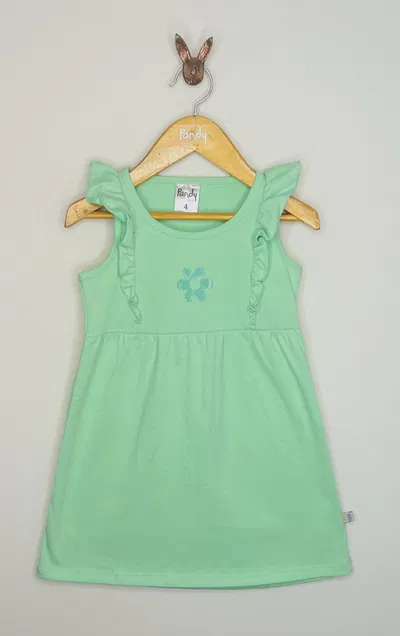 Vestido Nena liso con volado y estampa - 22736