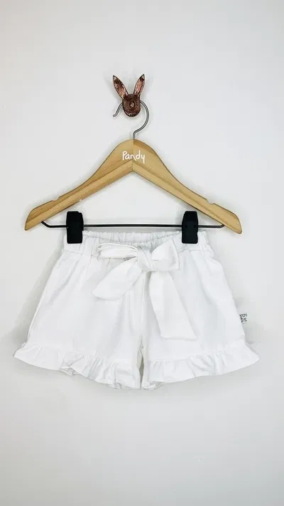 Short Nena gabardina liviana con moño - 21737