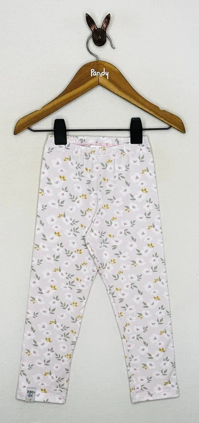 Calza nena lycra flores - 24710