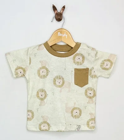 OUTLET Remera bebe estampada Leoncitos - 23510
