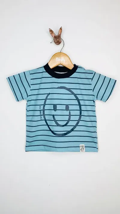 Remera Bebe rayada con estampa - 21547