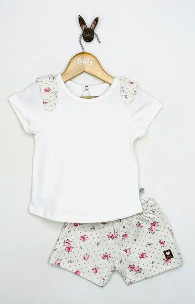 Conjunto beba flores y lunares - 24531
