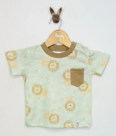 OUTLET Remera bebe estampada Leoncitos - 23510
