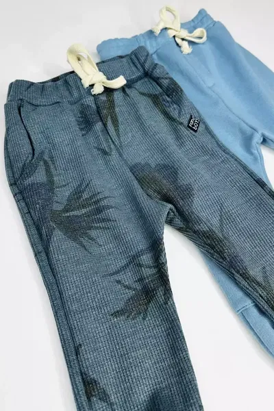 Pantalón Bebé Waffle estampado - 25515