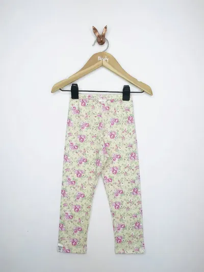 Calza beba estampada flores beige - 002/AP